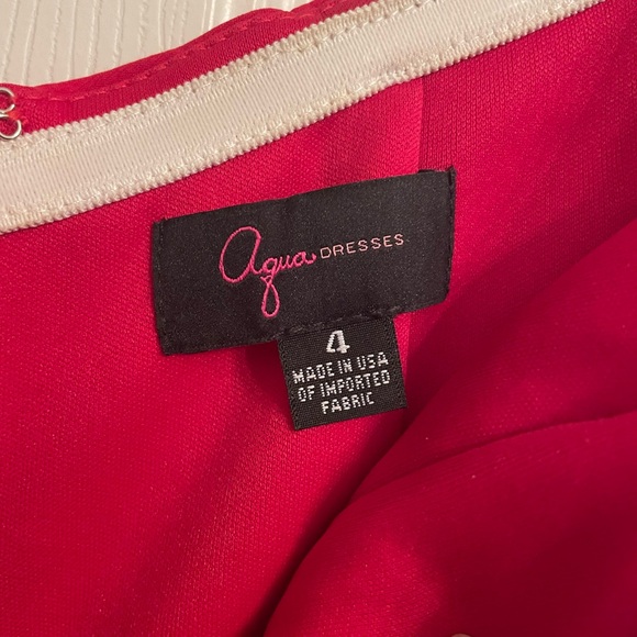 Aqua Dress Red long Formal - Picture 5 of 6